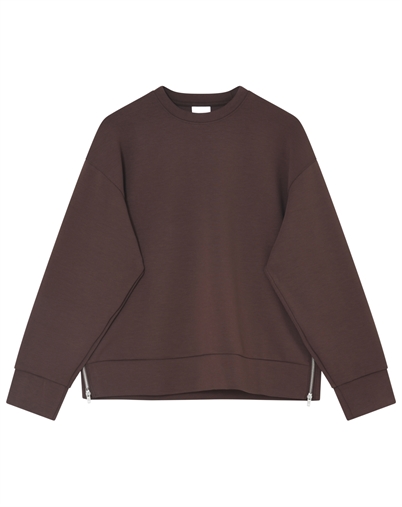 Day Birger et Mikkelsen - Crewa Scuba Sweatshirt - Coffee Brown